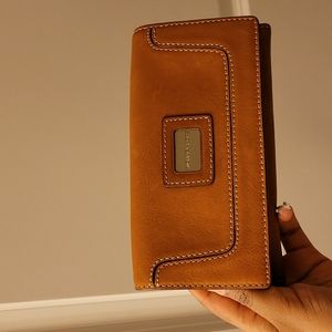 Authentic. Vintage Michael Michael Kors Brown Distressed Leather Wallet